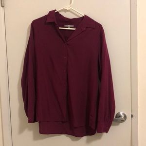 Uniqlo button down dress shirt fuschia (M)